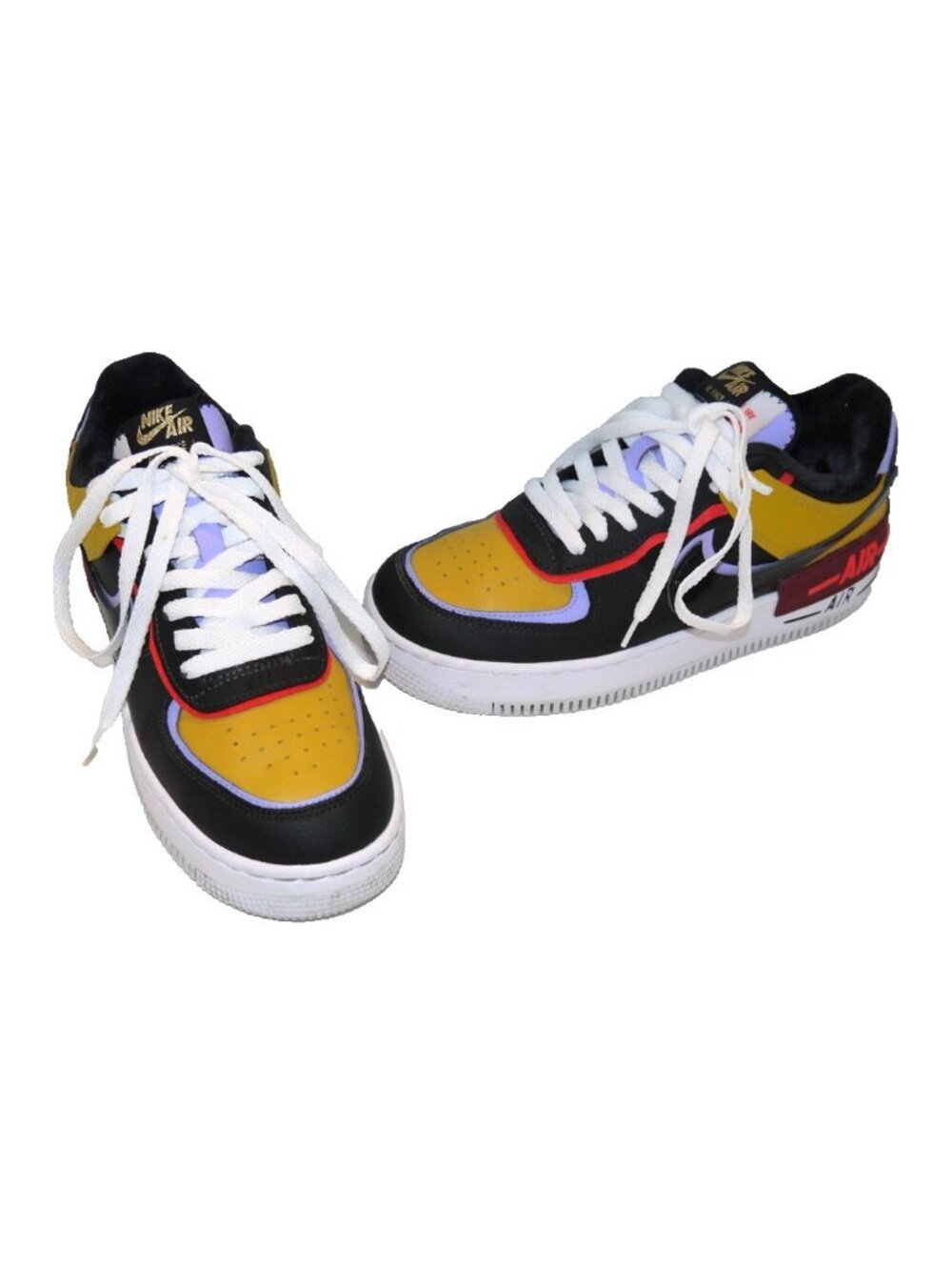 Nike Air Force 1 Shadow double label women's leather sneakers DO6114-700 size 9